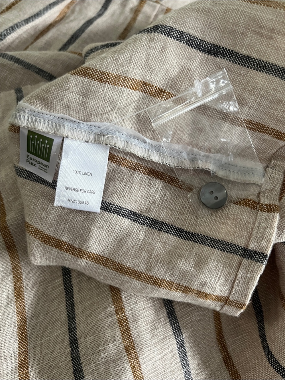 Garnet Hill Linen Pleat-Detail Midi Dress Size 8 Nwot - Picture 5 of 6